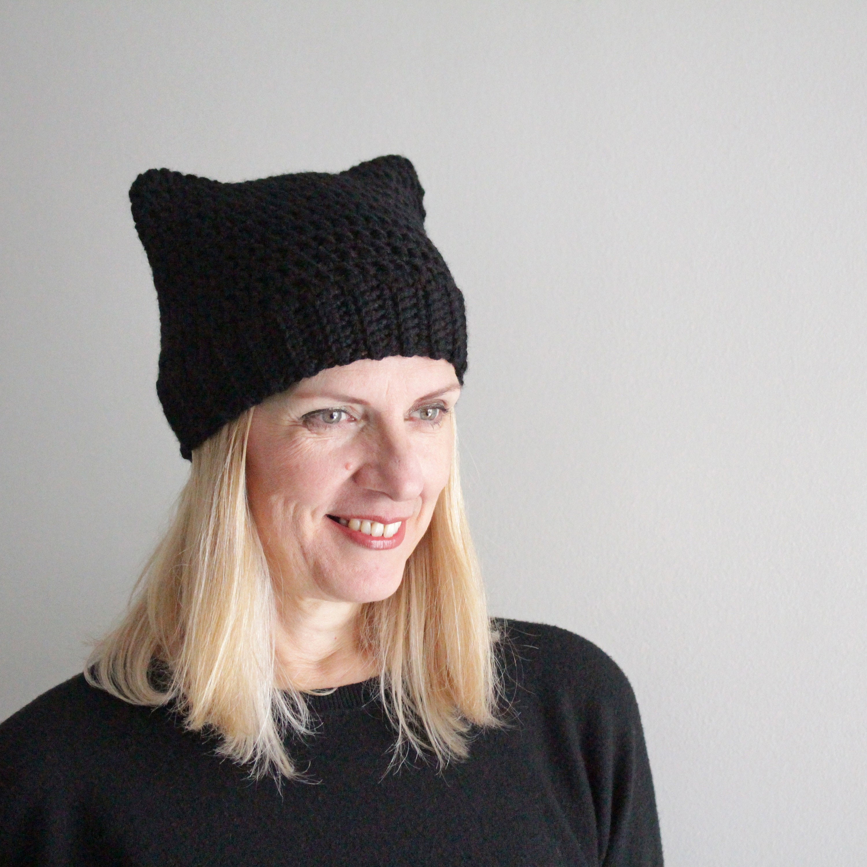 Cat Ear Hat Cat Beanie Cat Hat Black Beanie Y2k Beanie Etsy