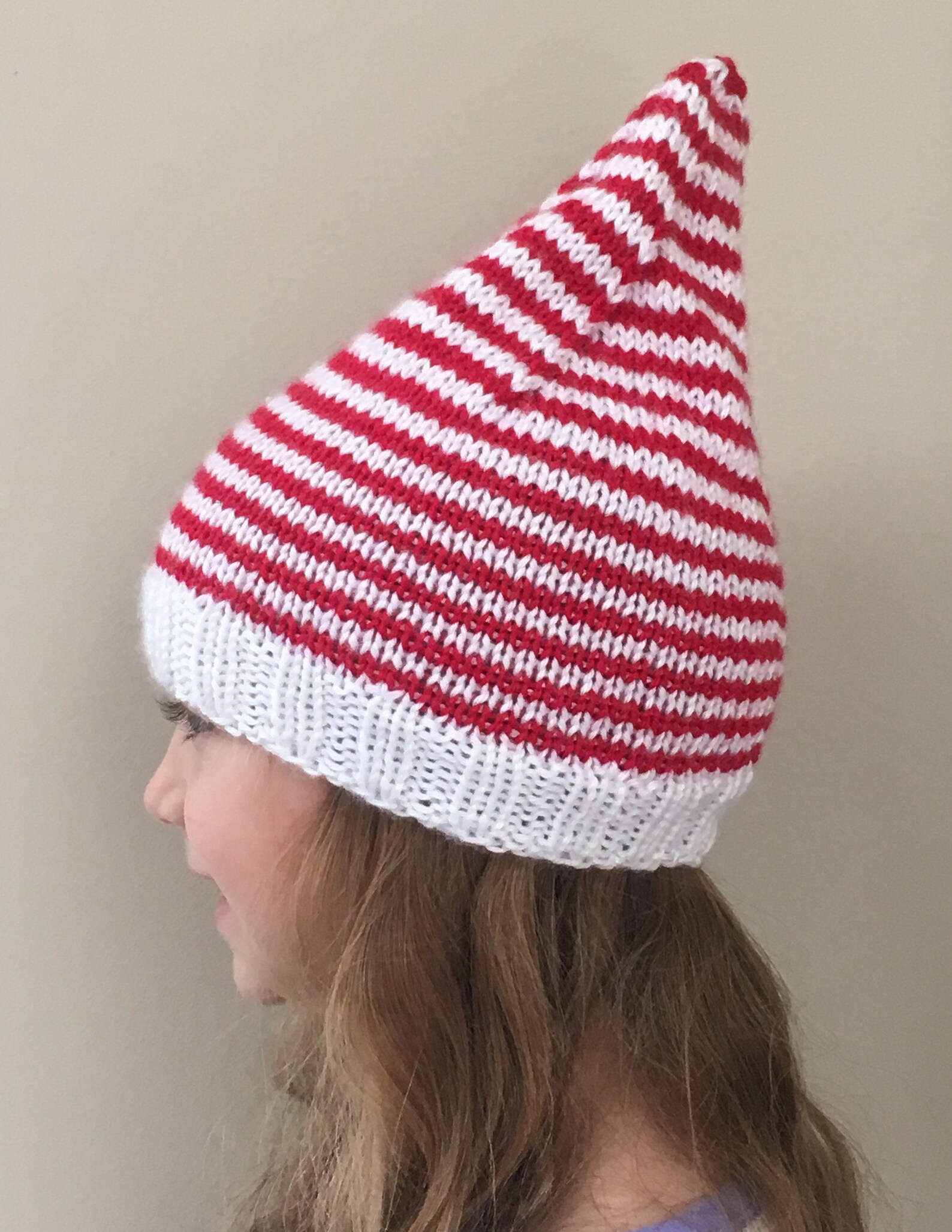 Knit PATTERN Mindy's Knit Elf Hat Pattern 8 Sizes Etsy