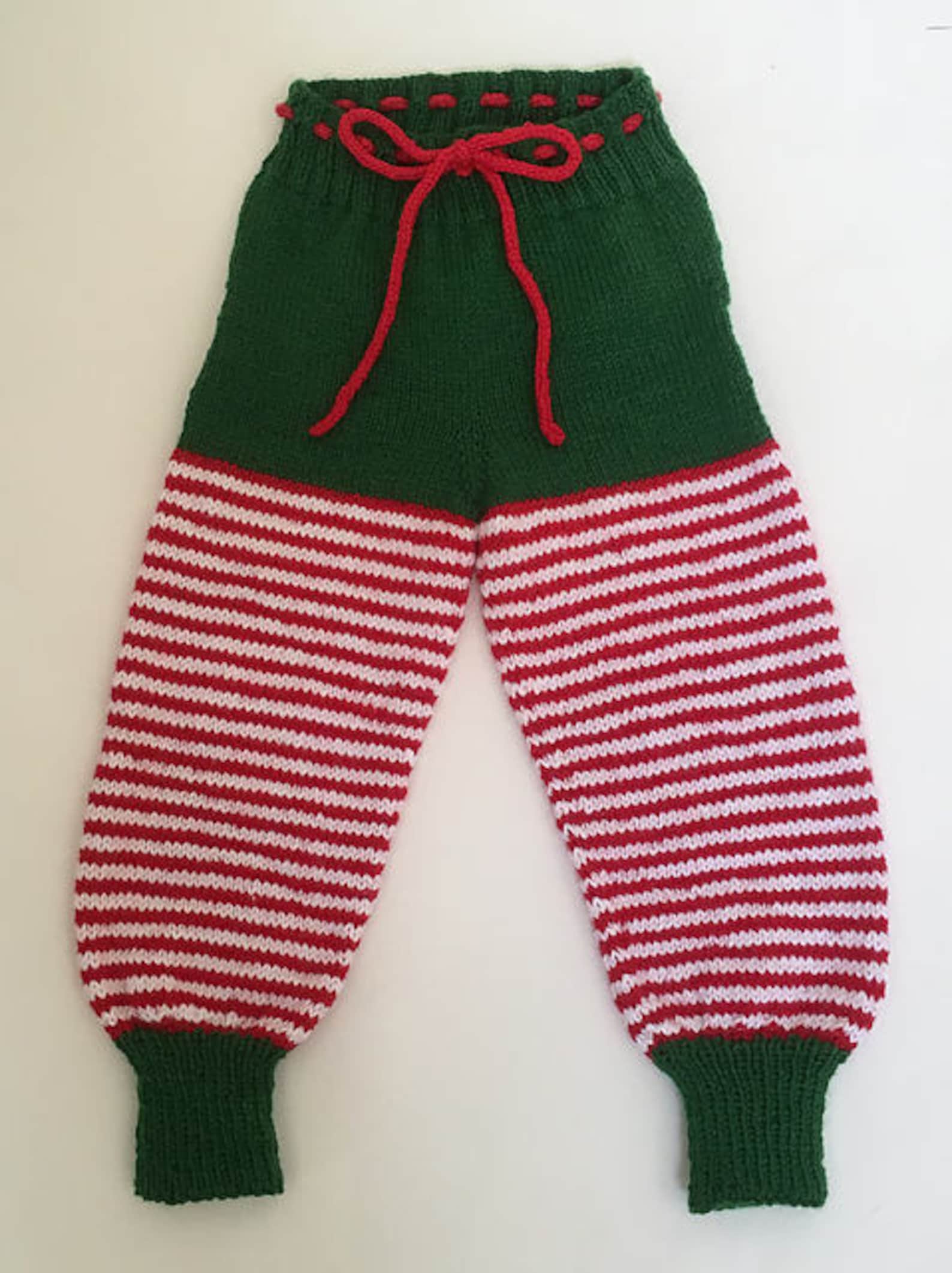 Knit Elf Pants Christmas Pants Green Elf Pants Toddler Elf Etsy