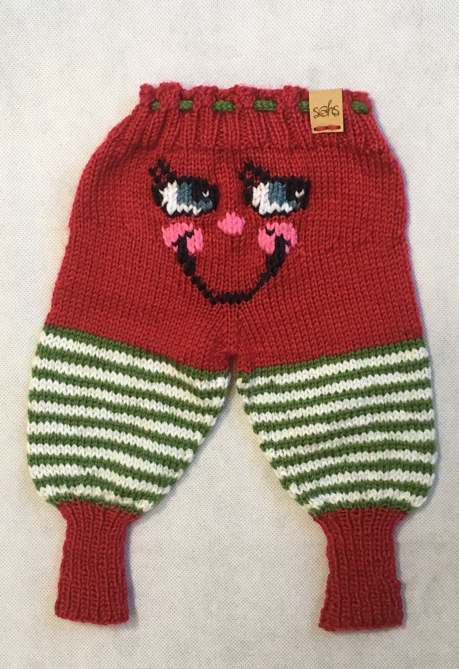 Knit Elf Pants Christmas Pants Red Elf Pants Girl Elf Etsy