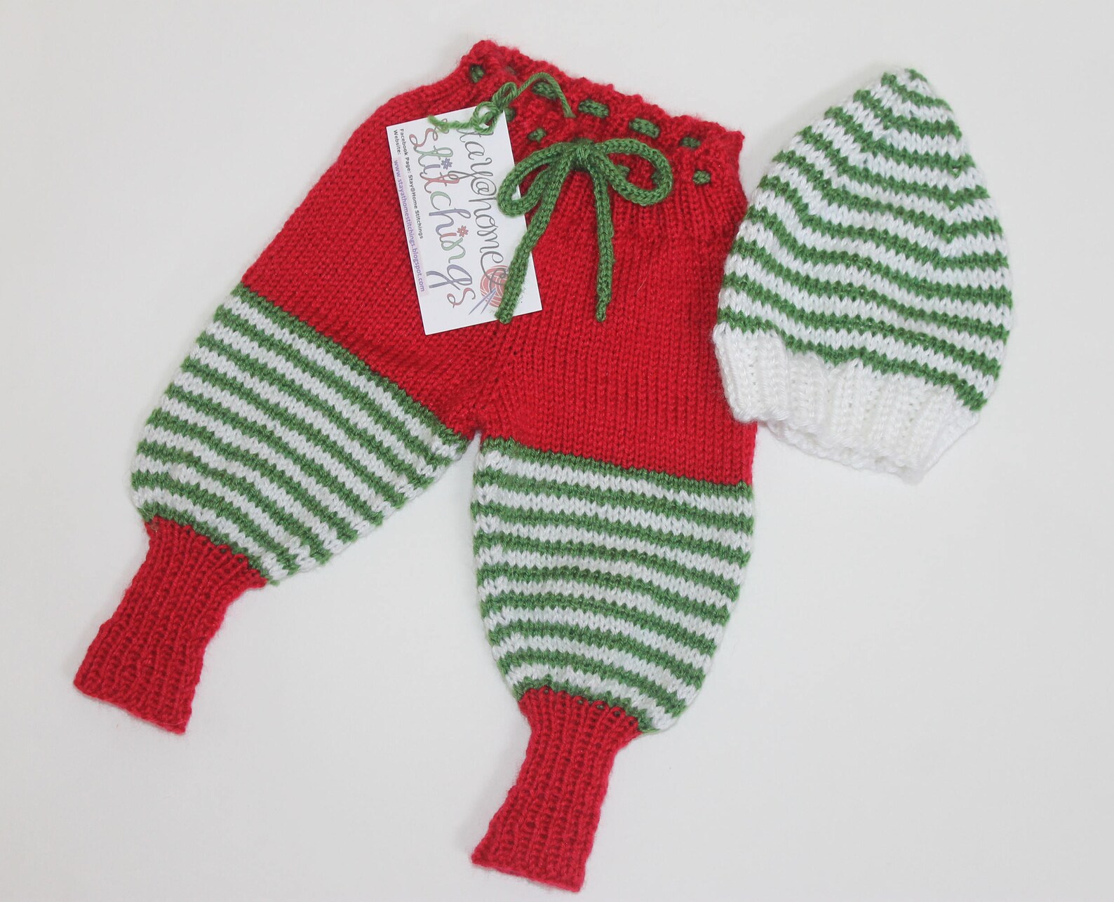 Knit Elf Pants Christmas Pants Red Elf Pants Girl Elf Etsy