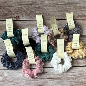 Velvet Crochet Scrunchie
