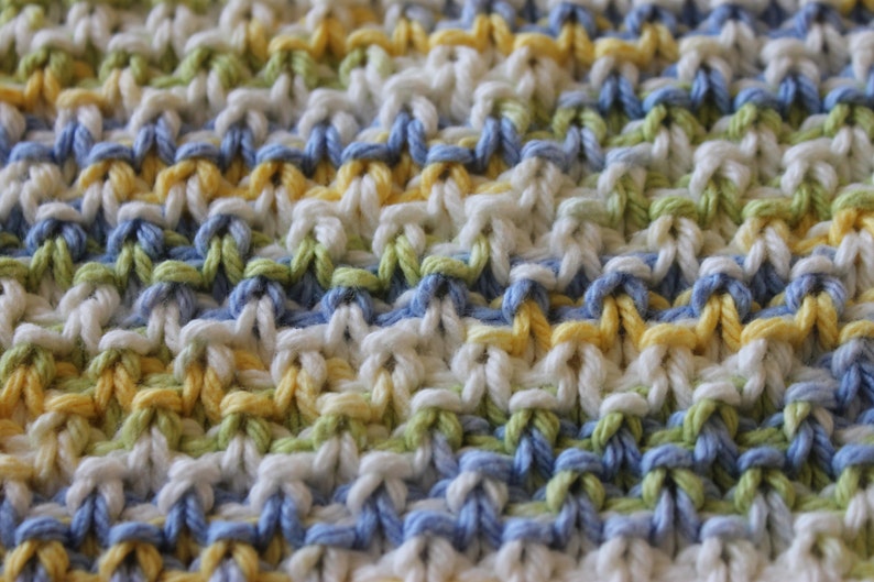 Knit PATTERN, Moss Stitch Dishcloth, Instant Download, Beginner Pattern KDCP-002 image 3