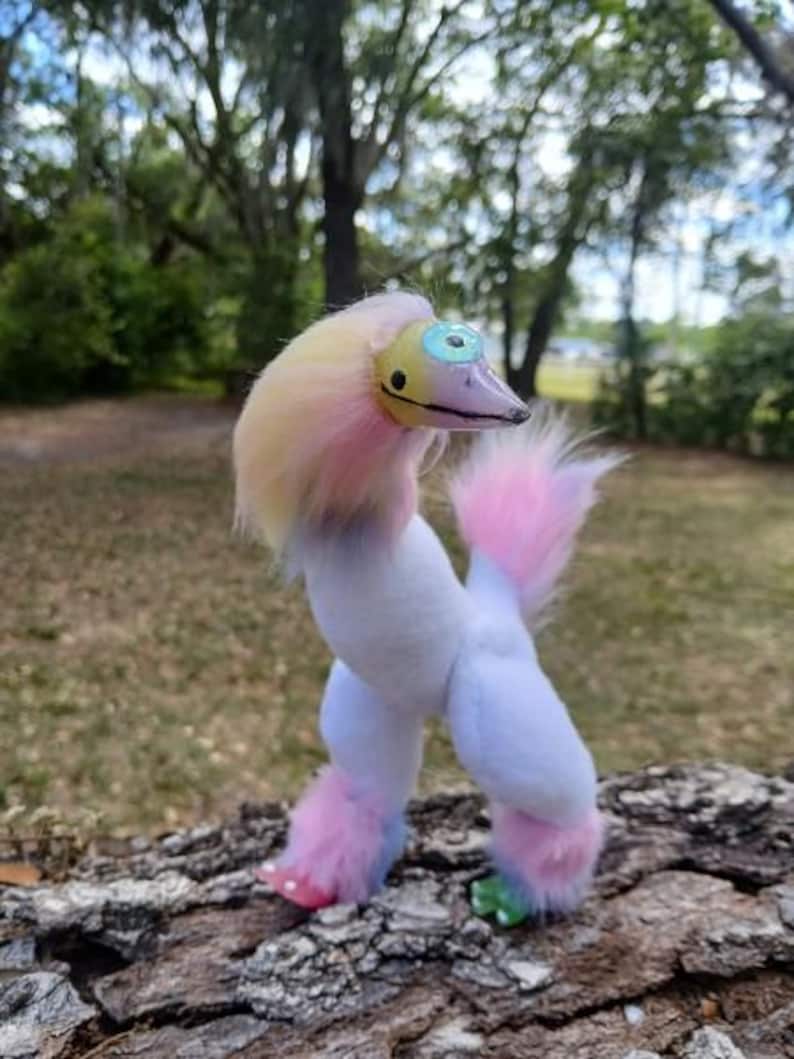Custom Freak Bird Art Doll Poseable Ooak Plush Fantasy Creature Photo Inspiration