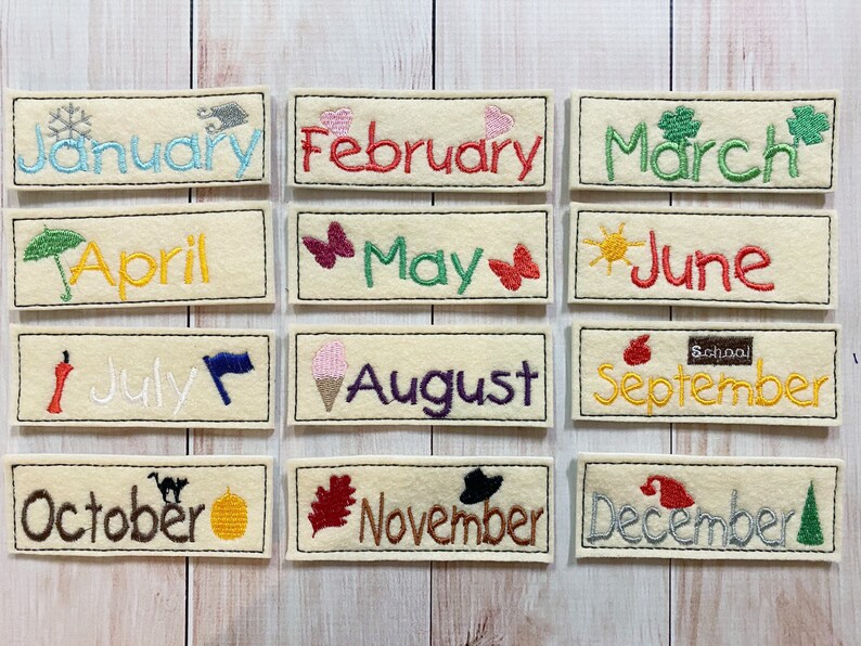 Felt Calendar Felt Board Pieces - Etsy