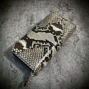 Real Python Skin Wallet | Natural Handmade Exotic Bifold Wallet | Unique Purse