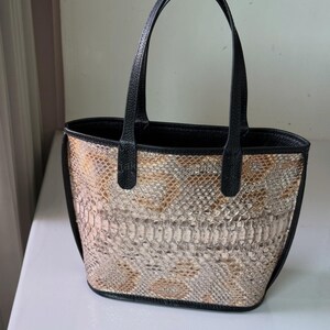 Real Python Skin Handbags | Natural Handmade Exotic Top Handle bags | Unique Purse