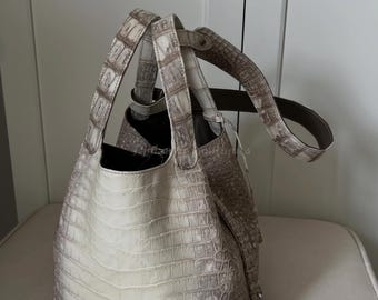 Real Alligator Skin Handbags | Himalaya Handmade Exotic Top Handle bags | Unique Purse
