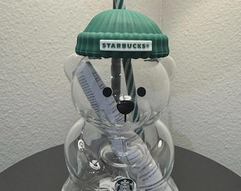2026 Glass Starbucks Bearista Bear Cold Cup Holiday Limited Edition authentic