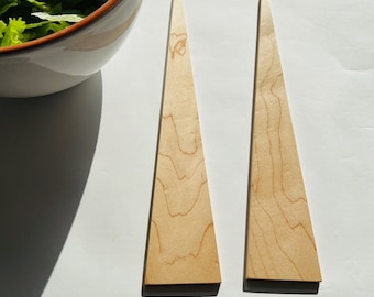 Maple Salad Servers  - minimalist eco design made from hardwood off-cuts