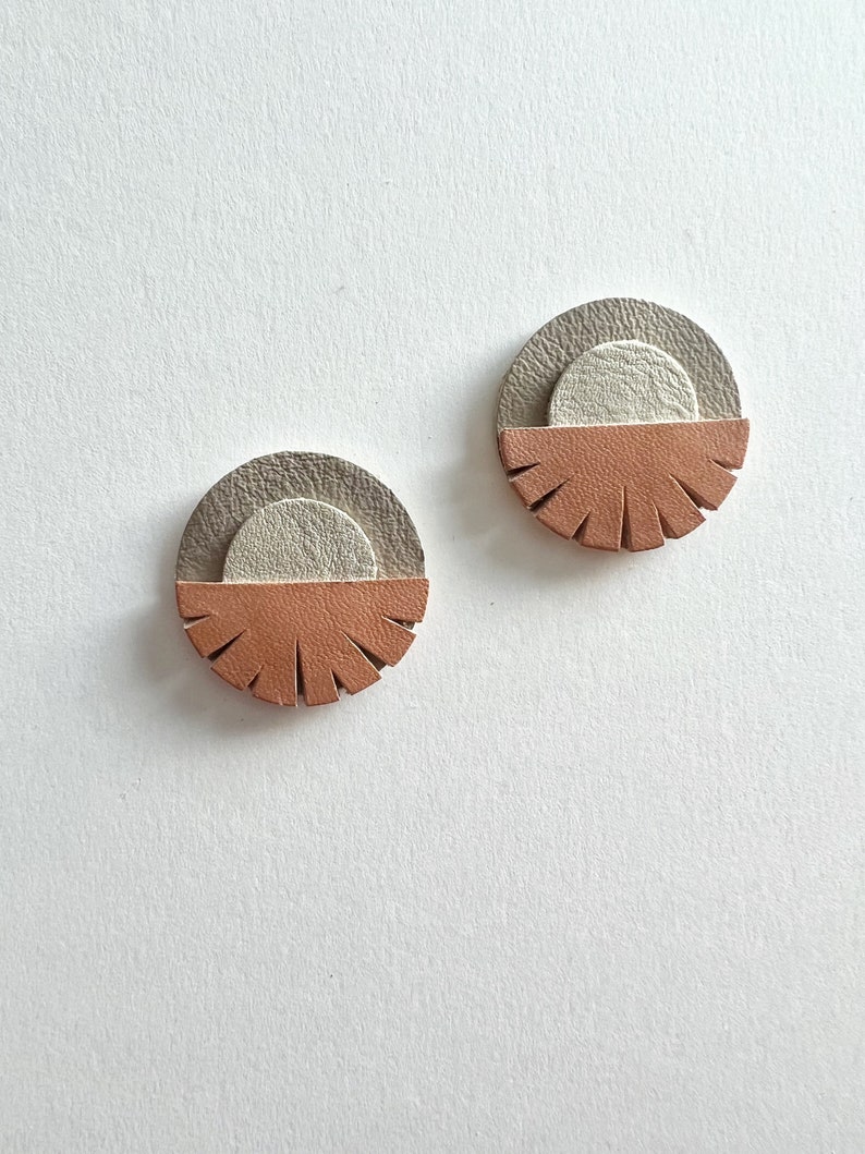 Helios Moonrise Big Eco Stud Earrings image 6