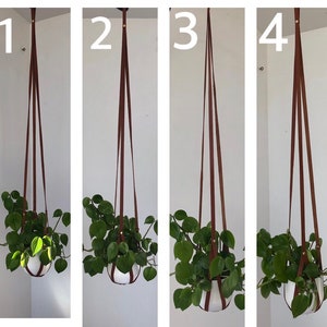 Plant Hanger, recycled leather plant harness to hang your own pot image 7