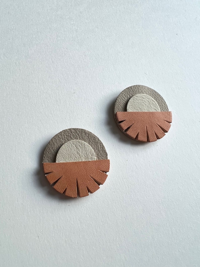 Helios Moonrise Big Eco Stud Earrings image 9