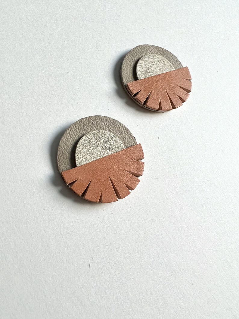 Helios Moonrise Big Eco Stud Earrings image 7