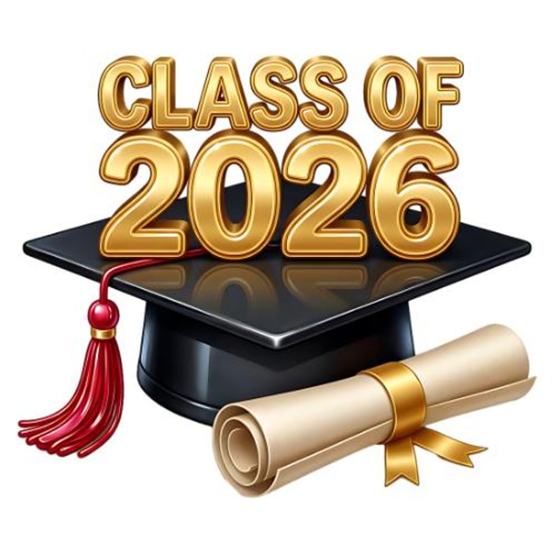 Class of 2026 PNG | Graduation Cap Clipart | Graduate Graphic Design ...