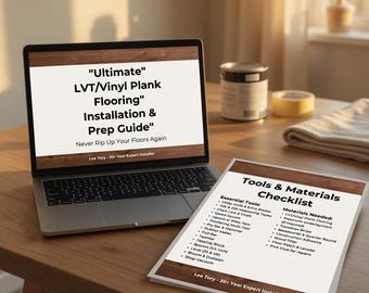 LVP Vinyl Plank Flooring Installation Check List & Prep Guide/ Printable PDF/ Pro Subfloor Tips