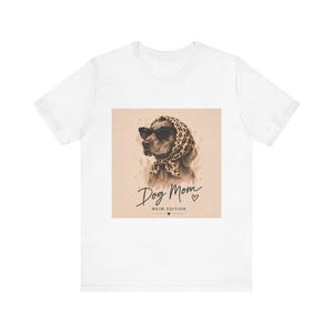 Weimaraner Dog Mom T-shirt, Weim Edition Sjaal Hondenliefhebber T-shirt
