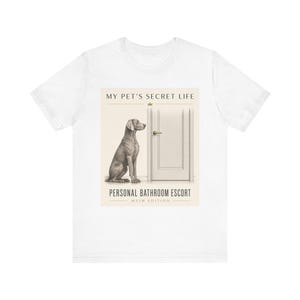 T-shirt met opdruk van een Weimaraner voor een senior pakketinspecteur, grappig cadeau voor Weimaraner-liefhebbers, T-shirt met opdruk voor hondenmoeders, unisex T-shirt