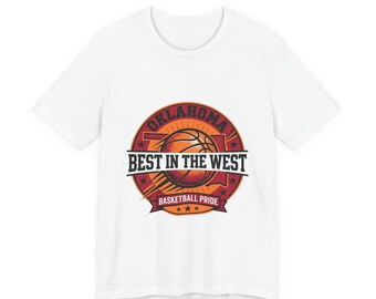 Meilleur t-shirt de basket-ball de l'Ouest de l'Oklahoma | Fierté d'OKC, style universitaire vintage
