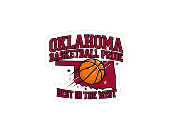 Autocollants prédécoupés « Fierté du basketball d'Oklahoma » | Fierté d'OKC, Meilleur de l'Ouest