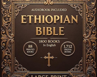 Gerestaureerde Ethiopische bijbel: 88 boeken + 1712 digitale geschriften (grote gedrukte editie)