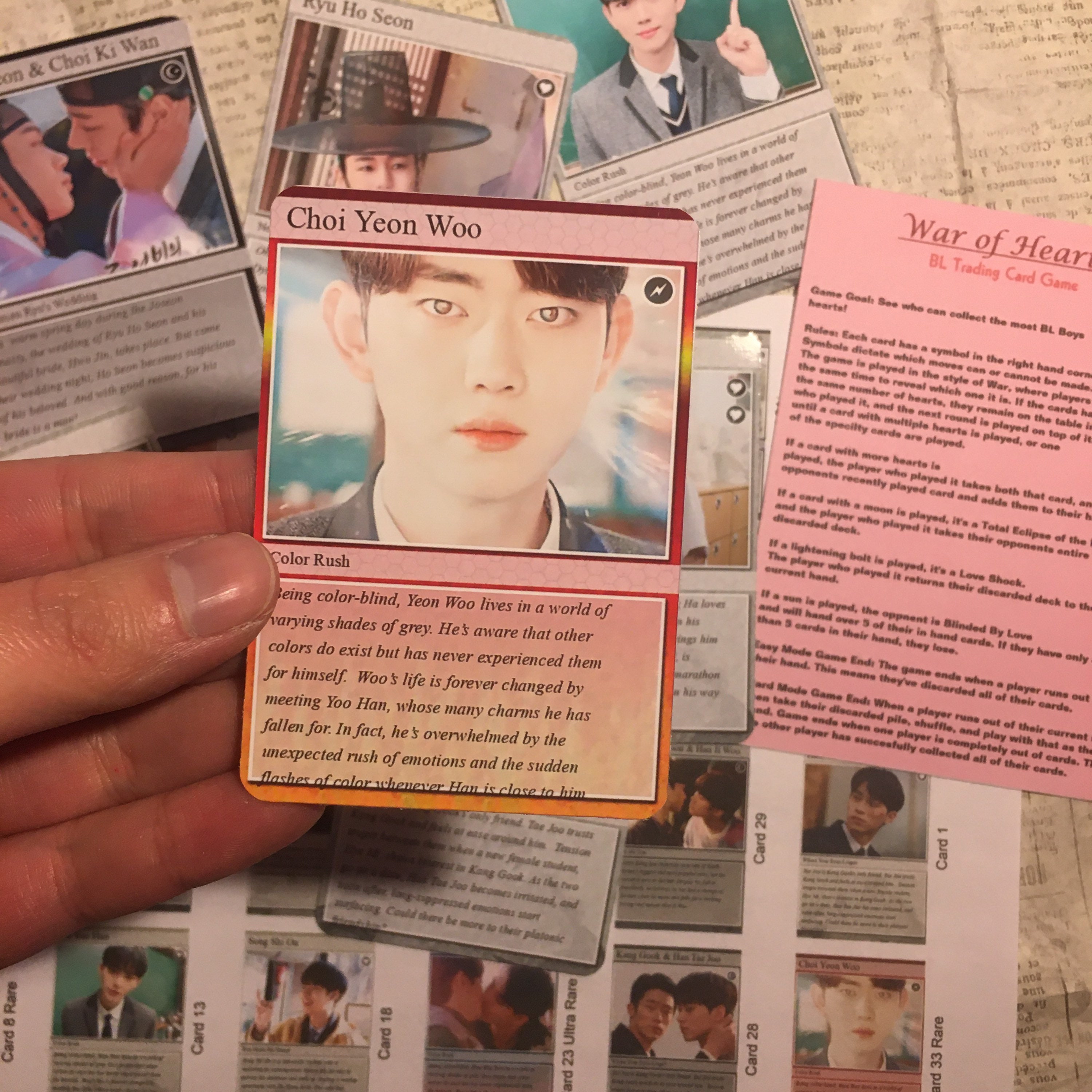 Kdrama BL Trading Card Photocard Packs Etsy