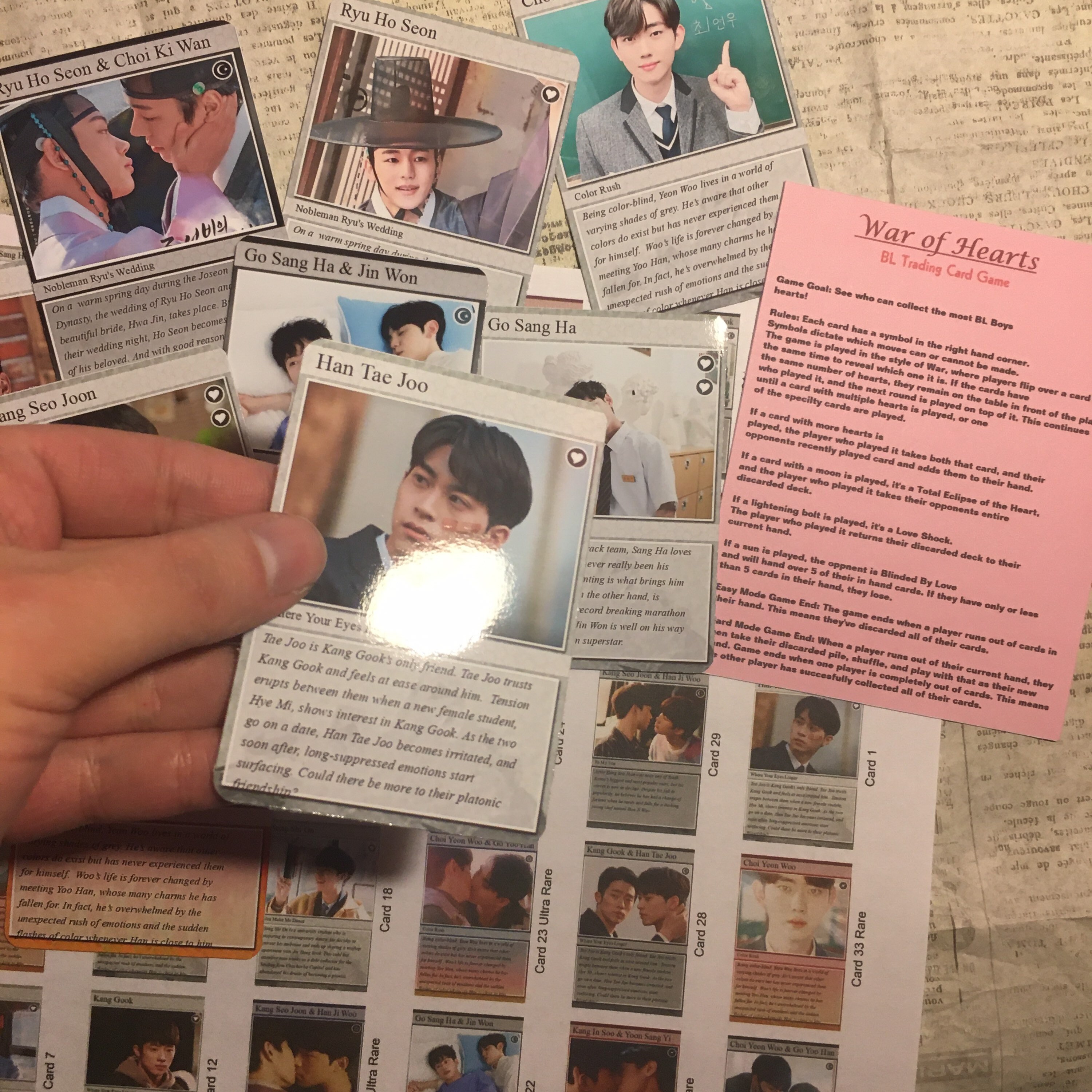 Kdrama BL Trading Card Photocard Packs Etsy
