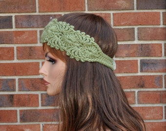Cute winter headband, Handmade Accessory,  Womens Crochet Headband.