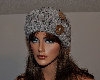 Crochet  Chunky Headwrap, Wide Headband with buttons , Winter  Hair Accessories, Hand made by me,  Christmas Gift for Her,
