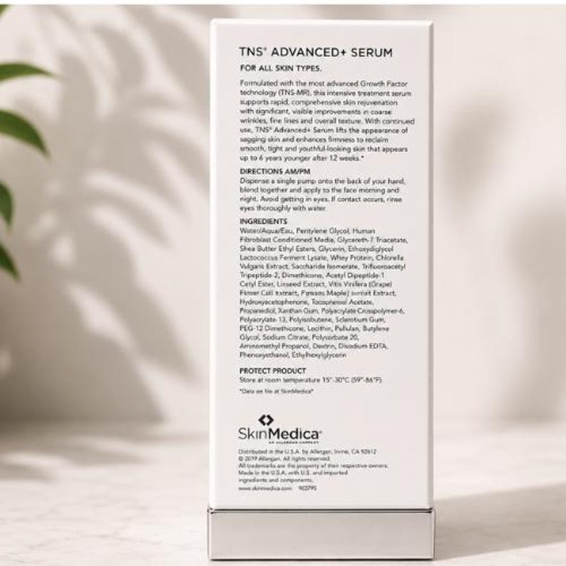 NEW SkinMedica TNS Advanced+ Serum 1oz / 28.4g NFR | Anti-Aging Skin Care | Exp 10/2028 bild 3