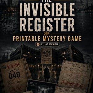 The Invisible Register | Printable Mystery Case File