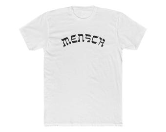 Yiddish Mensch T-Shirt, Jewish Humor, Ring-Spun Cotton Tee