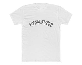 Yiddish Schmuck T-Shirt, Arched Typography, Jewish Humor Tee