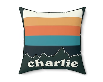 Custom Bar Mitzvah Pillow, Personalized Camp Swag Favor (Set of 10)
