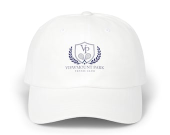 Viewmount Park Tennis Club Dad Hat | Embroidered Polo Logo Cotton Cap