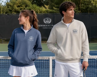 Viewmount Park Tennis Club Quarter-Zip Pullover | Pigment-Dyed