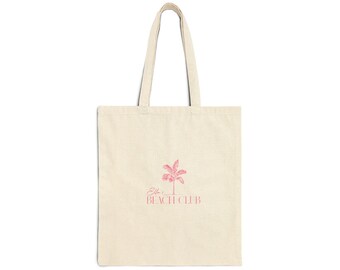 Custom Beach Club Tote Bag, Personalized Bar Bat Mitzvah Favor Bag