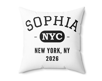 Custom Bar Mitzvah Pillow, Personalized NYC Event Favor (Set of 10)