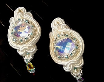 Swarovski Crystal Soutache Earrings