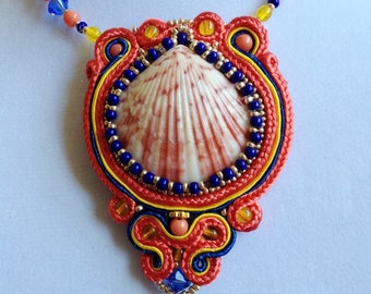 Coralia Soutache Necklace