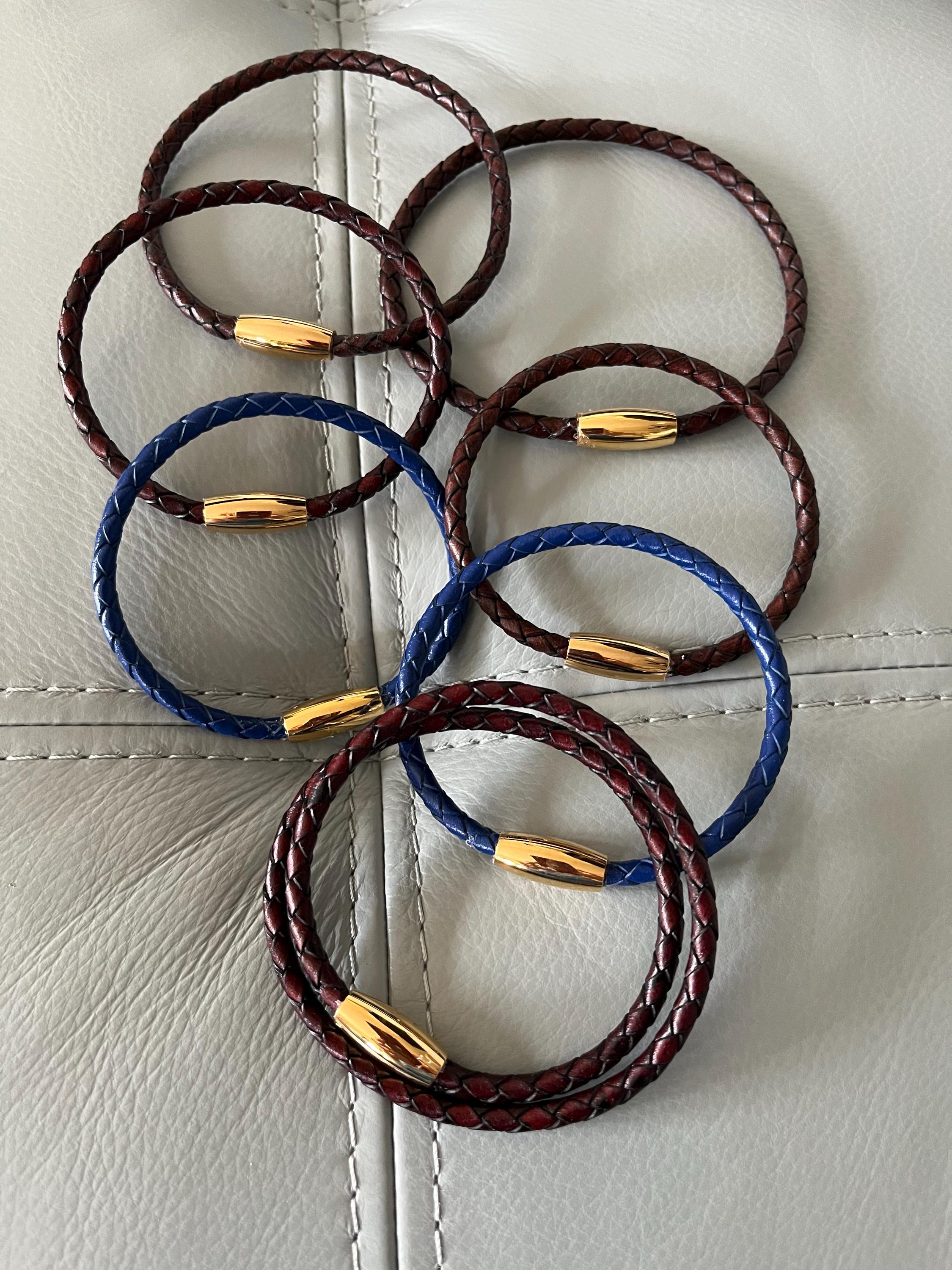 Tideband – Leather Bracelet with Stainless Steel Clasp