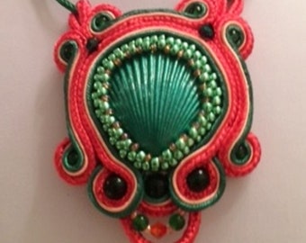 Salacia Soutache Pendant Necklace