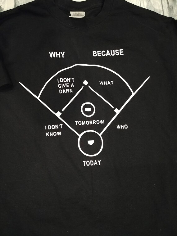 Who's on First Baseball T-shirt, Hoodie, Gift - Etsy