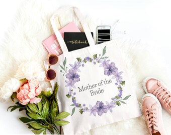 Mother of the Bride/Groom Tote Bag, Wedding Gift Ideas, Gift bag for Mother of the Bride/Groom, Bridal Party Tote