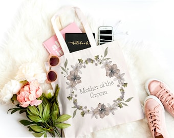 Mother of the Bride/Groom Tote Bag, Wedding Gift Ideas, Gift bag for Mother of the Bride/Groom, Bridal Party Tote