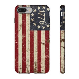 Patriotic Flag Phone Case: 1776 Americana Cover for 4th of July Independence Day, Google Pixel, iPhone Case, Samsung Case, Mothers Day Gift immagine 5
