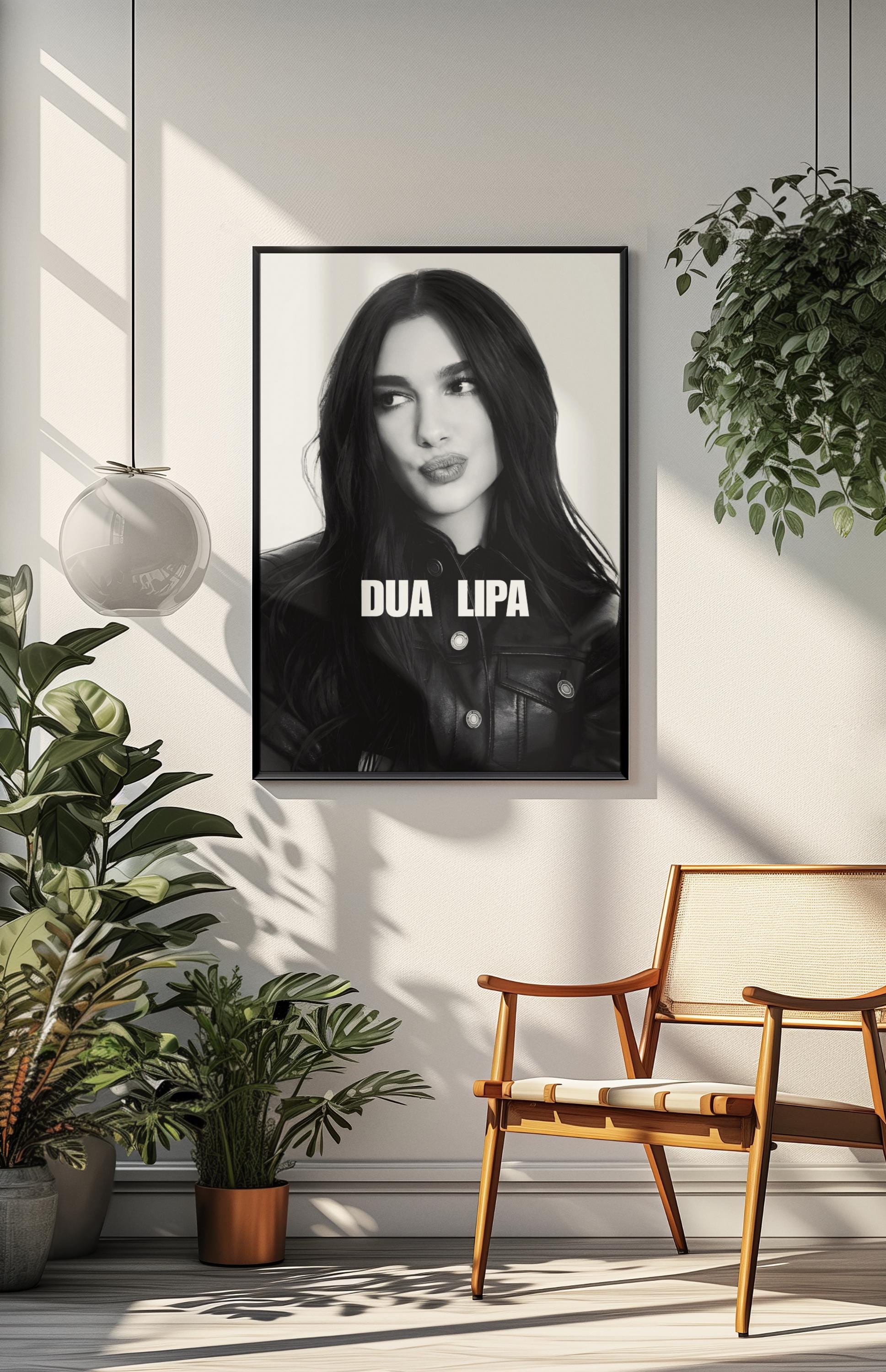 Poster décoratif sur toile pour salon ou chambre à coucher Motif Dua Lipa The Only EP 30 × 30 cm Sans cadre Style 1