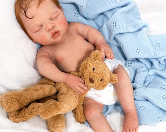 20 Inch Silicone Reborn Baby Girl Doll – Handmade Realistic Newborn Doll, Collectible Birthday Gift for Kids