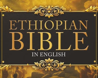 Etiopisk bibel på engelska i stor stil | Kristen bibelbok | Fysisk religiös bok