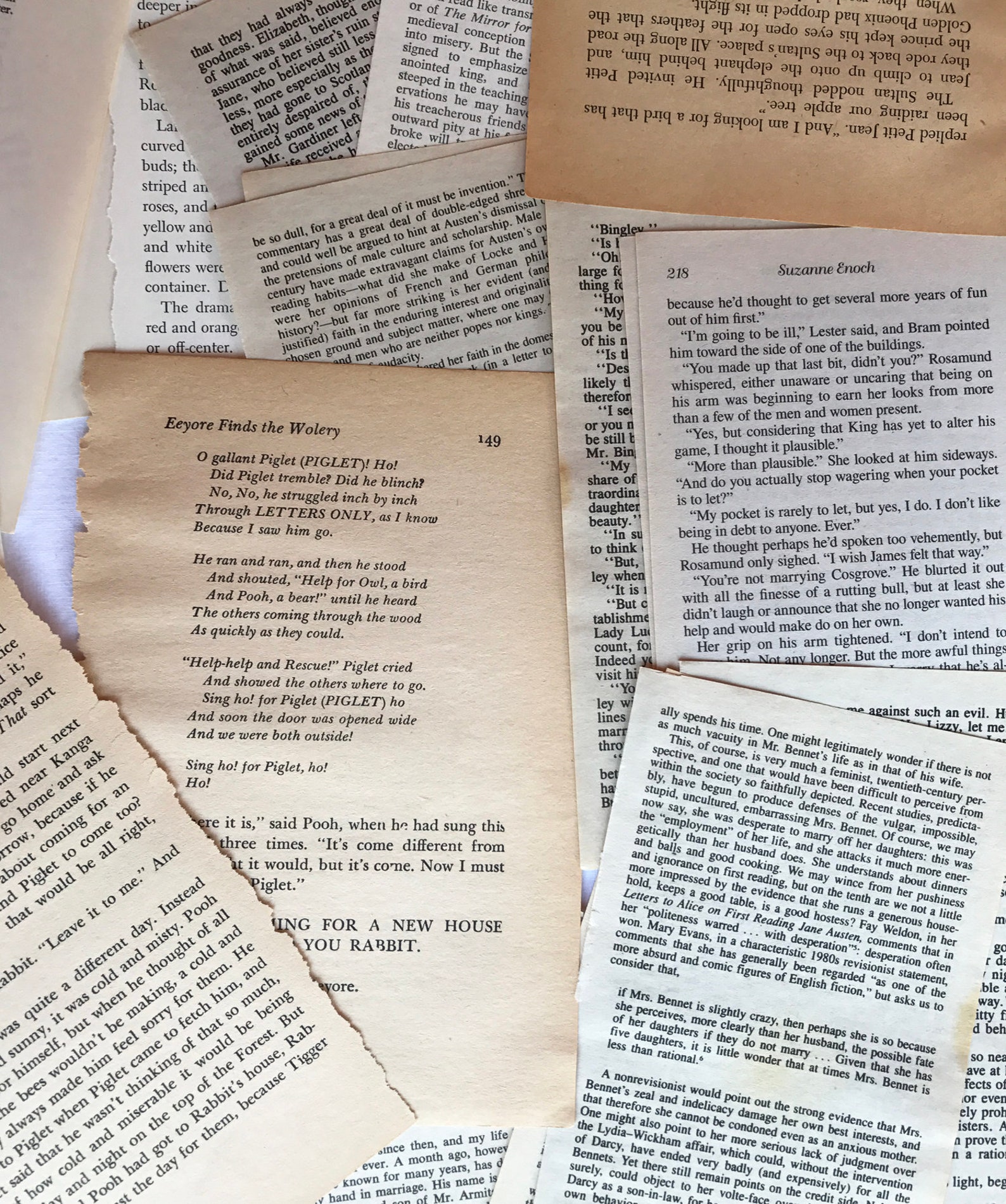 Vintage Paper Lot of Book Papers 40 Pages With Text Only Etsy